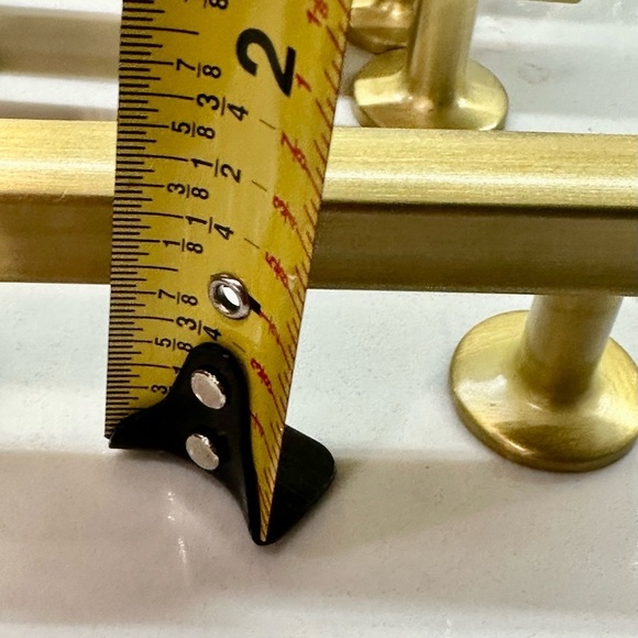 COPY - 6 - Pack Solid Brass Cabinet Pulls 3” Hole Center (in Brush Gold Finish) - Picture 12 of 12